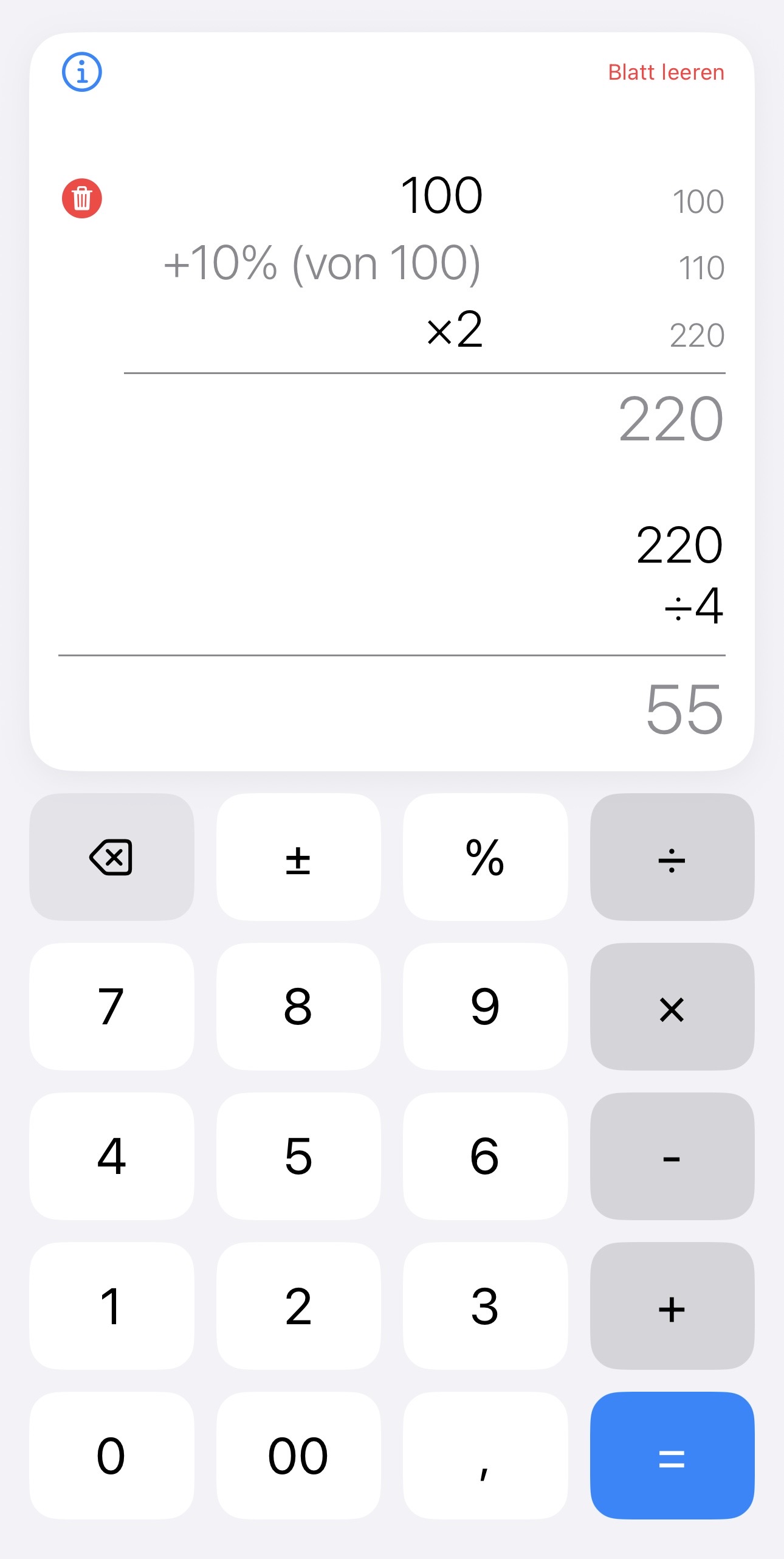 CalcLog App Screenshot